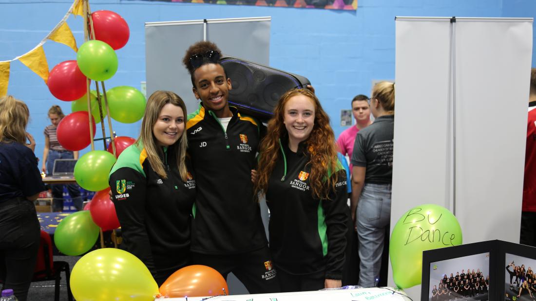 Students from the BU Dance Society at Welcome Week's Serendipity Fair