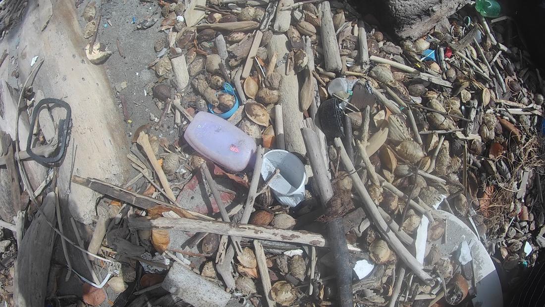 Illustrative image of plastic washed up on coast (not necessarily from the Philippines) 