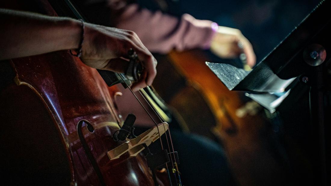 Picture of hands playing cello