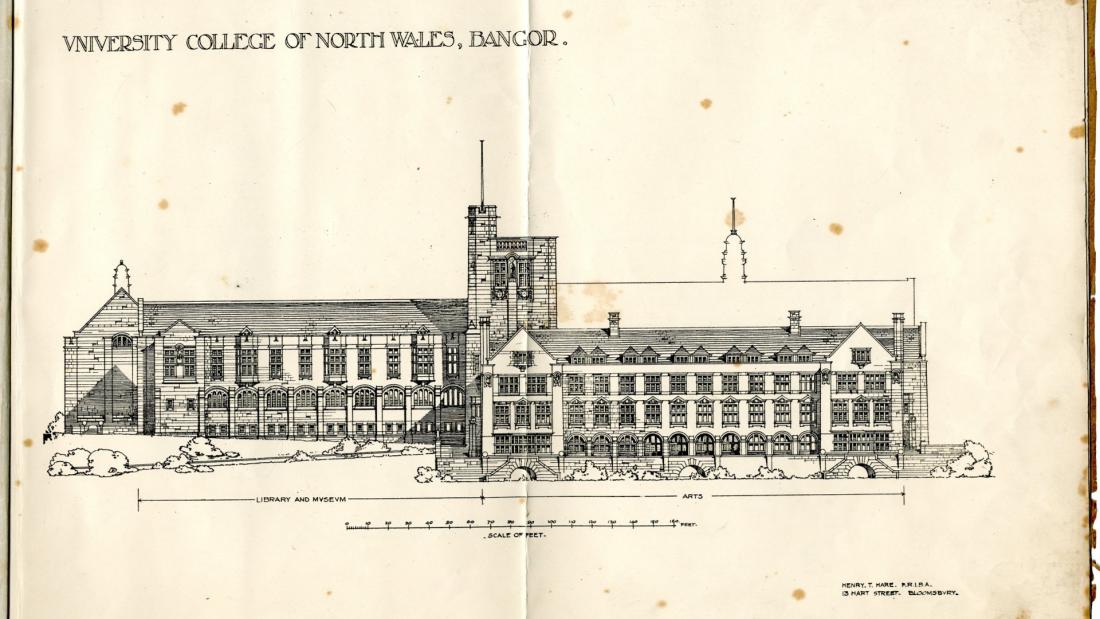 Original drawing of the Main Arts Building