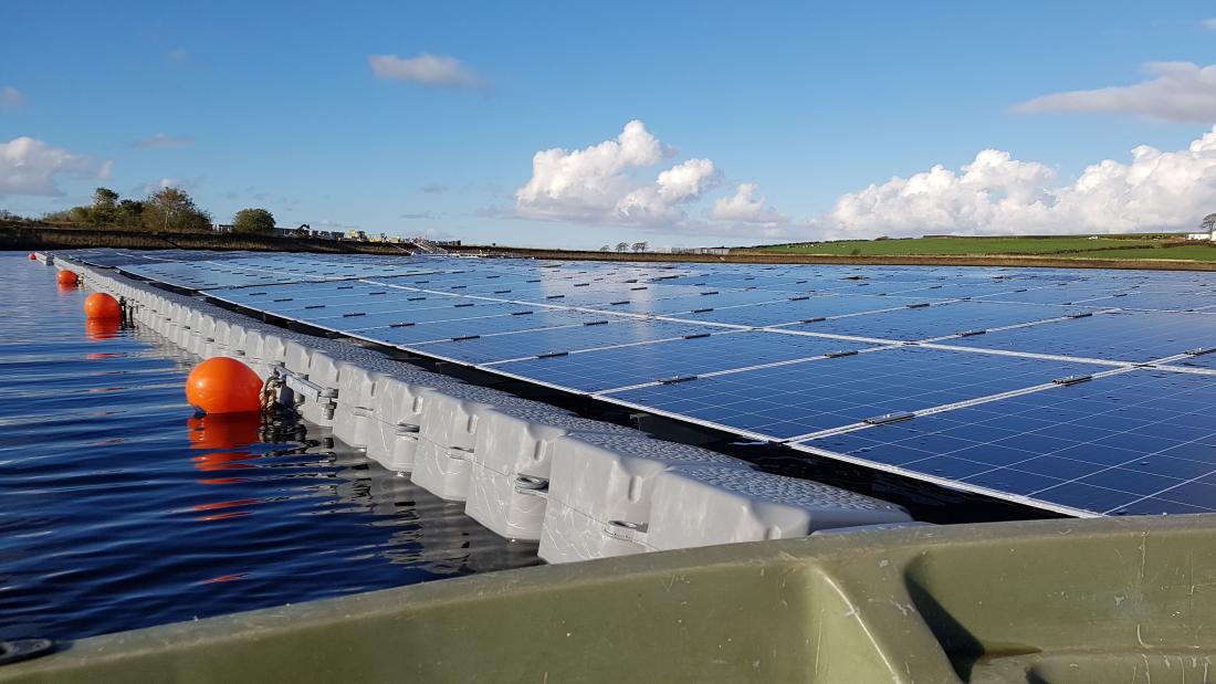 Photo of Floating Photovoltaics on Langthwaite Reservoir (UK) 