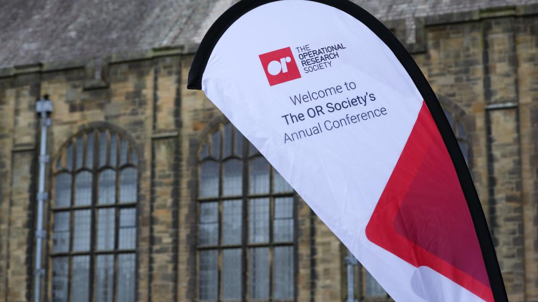 Banner welcoming people to the OR66 conference