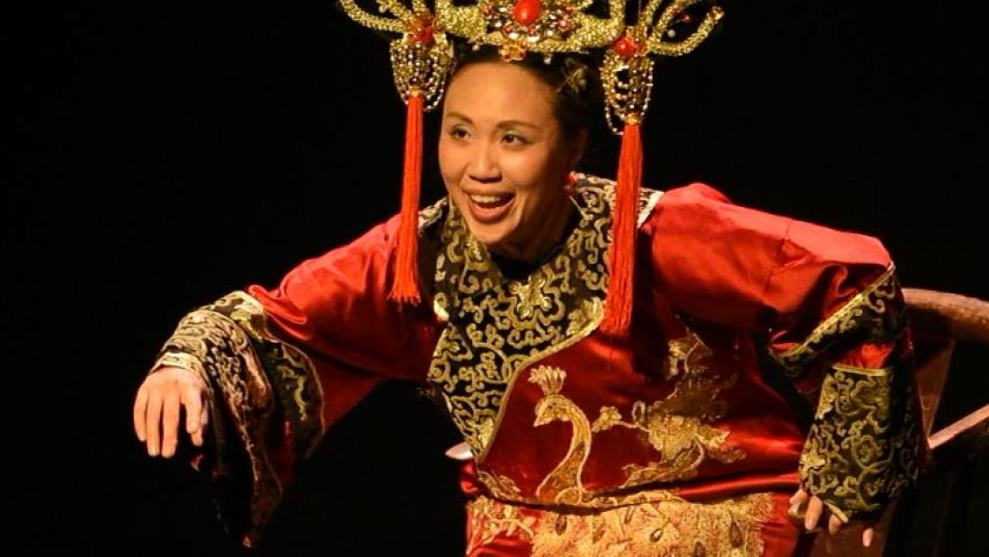 Picture of a lady in traditional Chinese dress