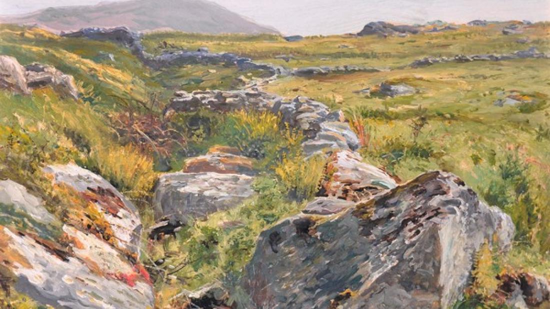 Oainting Cilgwyn, Nantlle by Frederick William Hayes