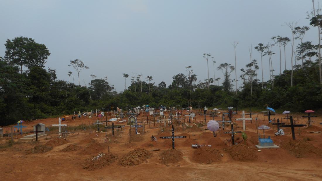 Photo of a graveyard