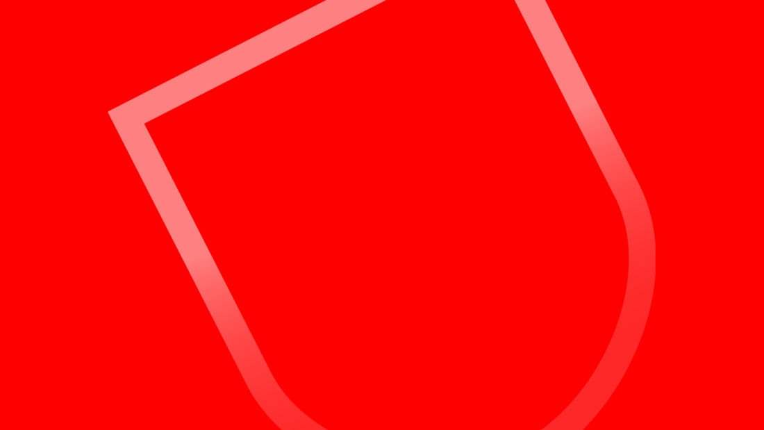 Bangor University shield device on red background