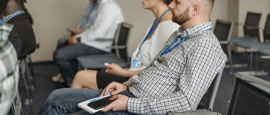 Professionals attending a conference