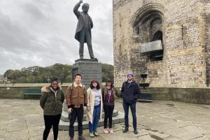 Bangor University Law Students at Caernarfon Castle 