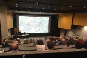 photo take at an annual lecture in main arts lecture theatre