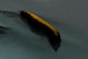 Digital image of a hull on the seafloor