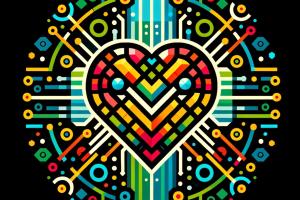 colourful  heart image