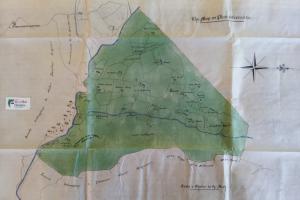 Map 1860 o Mynydd Newtown