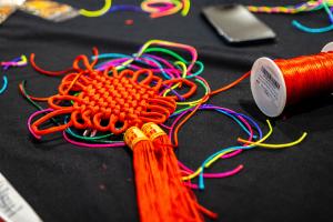 bright chinese knotted decoration