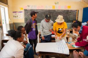 Discussing social impacts of Protected Areas, in Maromizaha, Madagascar.