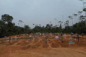 Photo of a graveyard