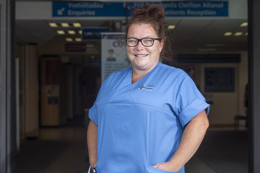 Nurse in uniform