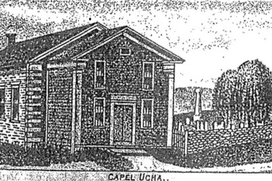 Line drawing of Capel Ucha