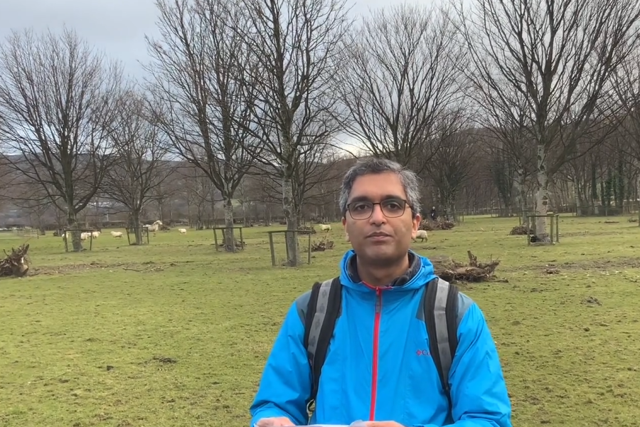 Picture of Dr Sopan Patil in the outdoors with trees in the background