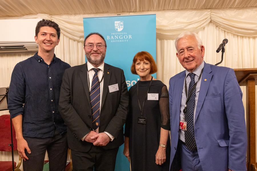 Harry Riley, Prof. Edmund Burke, Marian Wyn Jones and Lord Dafydd Wigley