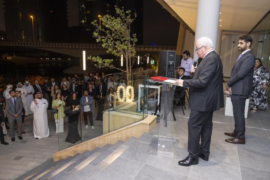 Prof. Andrew Edwards addressing the audience