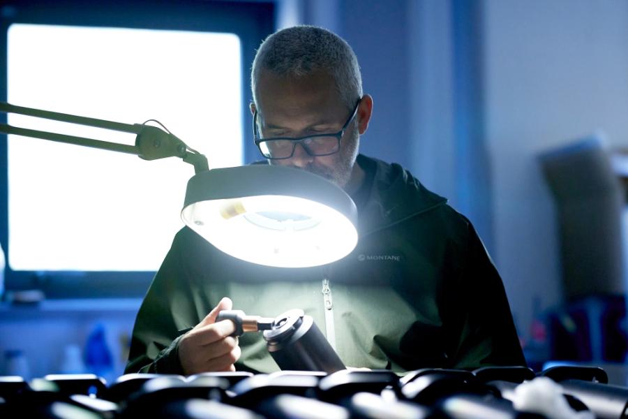 Professor Simon Neill working in a lab