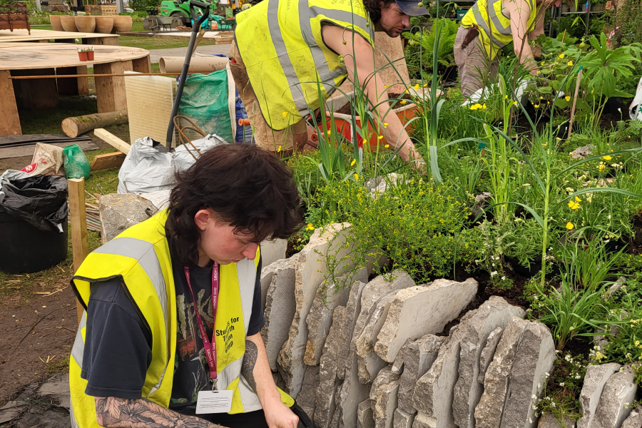 Planting taking place at RHS Chelsea