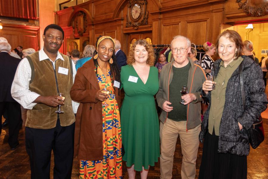 Alumni enjoying the reunion dinner welcome drinks