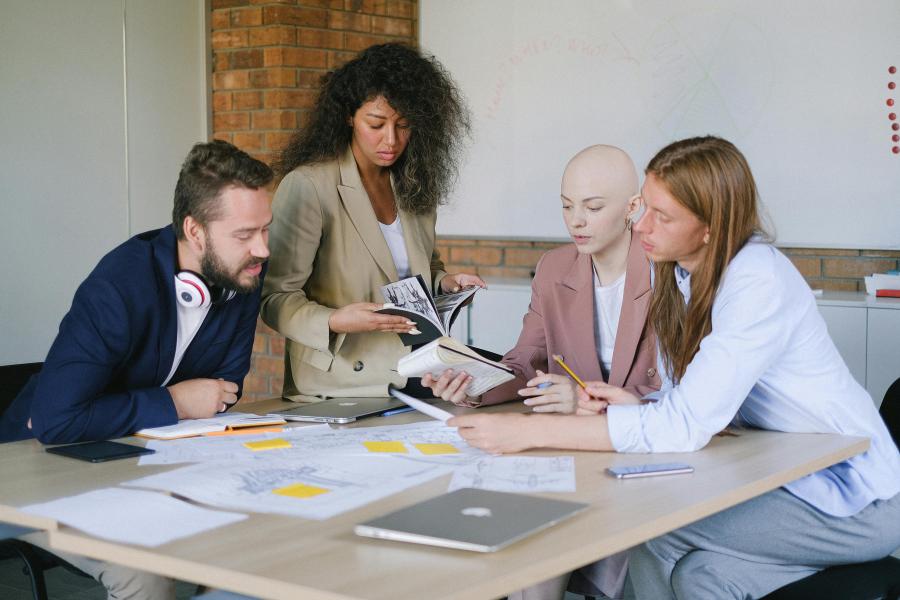 Group of professionals in a meeting