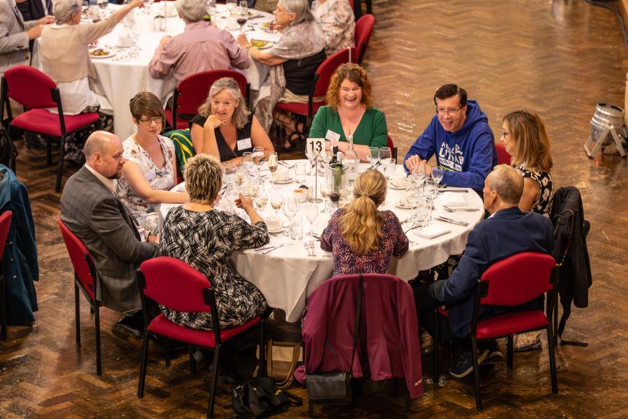 Reunion dinner in Prichard-Jones Hall