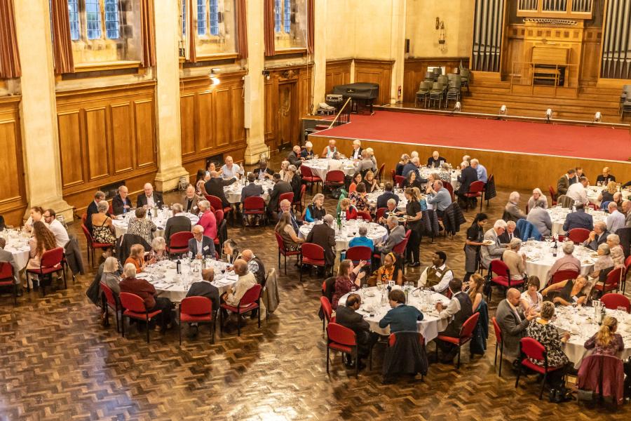 Reunion dinner in Prichard-Jones Hall