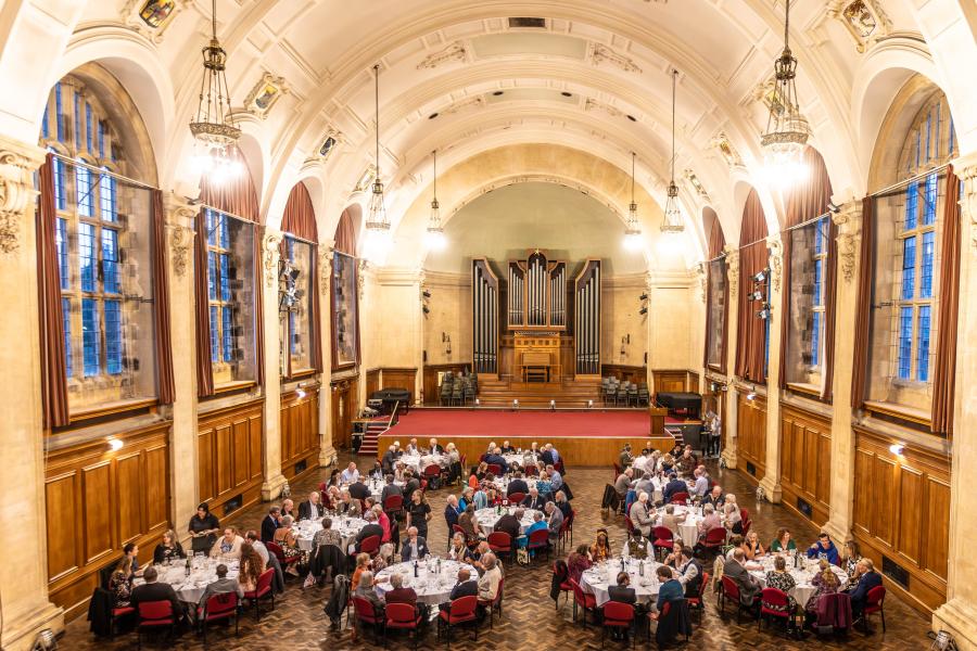 Reunion dinner in Prichard-Jones Hall