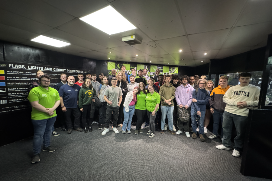 Karting group photograph - freshers 2024