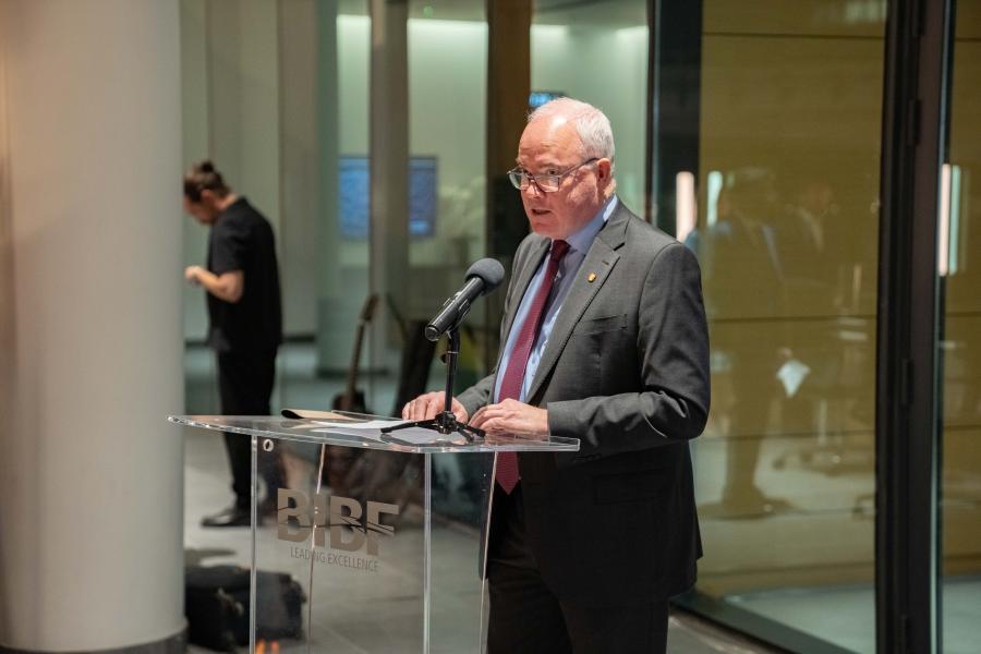 Prof. Andrew Edwards addressing the reunion