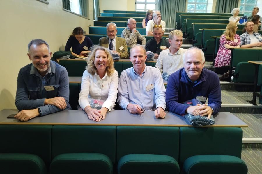 Alumni in lecture theatre