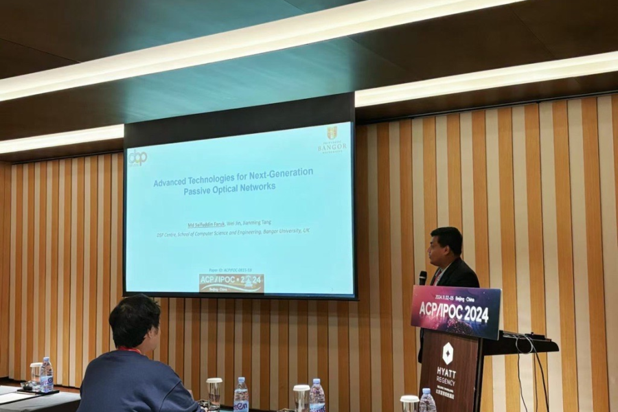 DSP Centre academic, Dr Faruk, giving a talk at ACP conference 2024, China