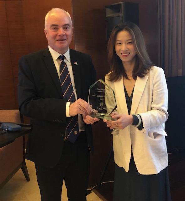 Yingying Liu with Professor Andrew Edwards