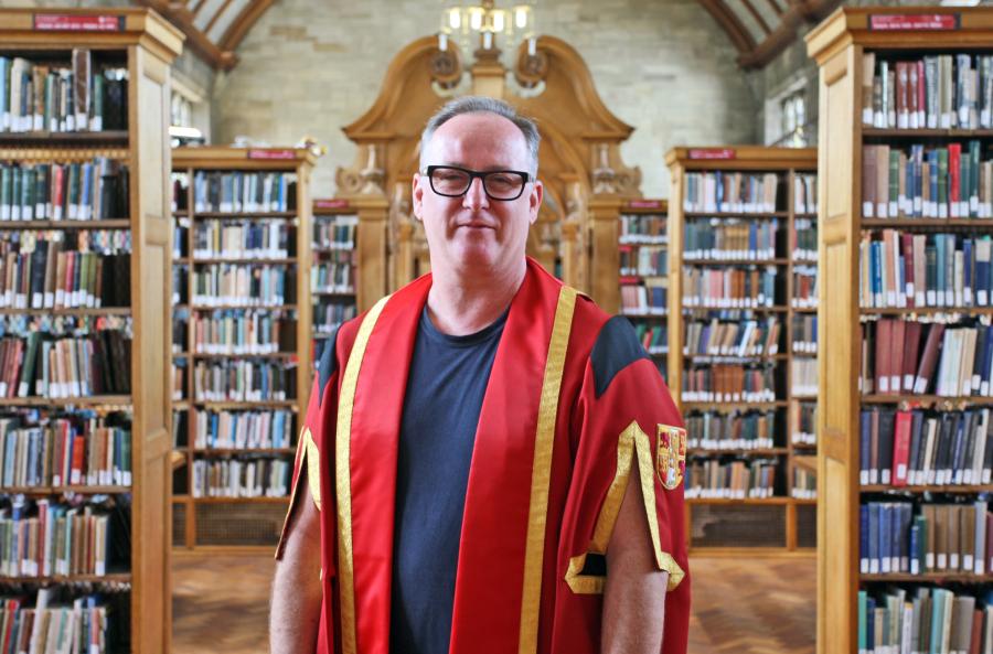 DJ Sasha, before receiving his Honorary Degree.