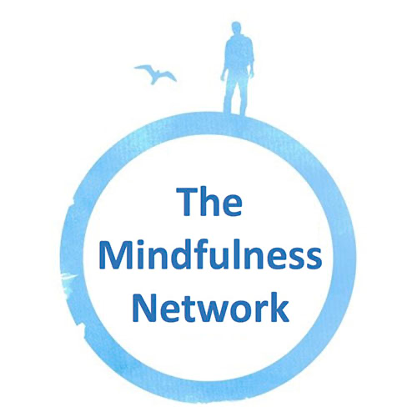 Logo glas a gwyn The Mindfulness Network 