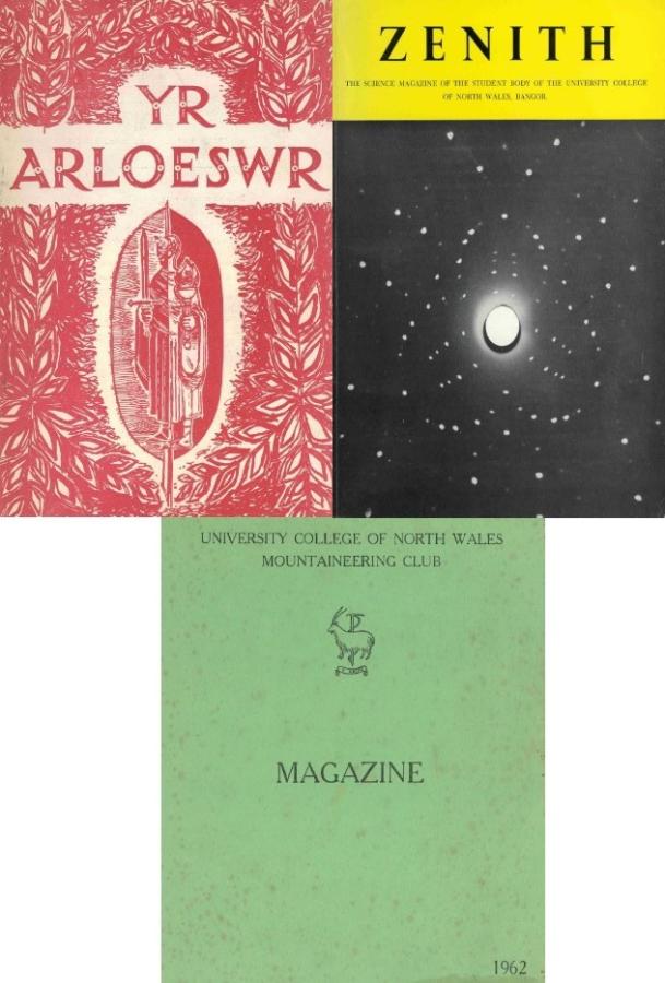 Covers of various student magazines