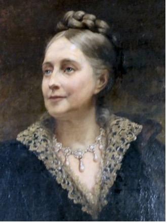 Colour portrait of Augusta Mostyn