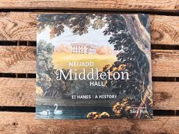 Front cover of a book called 'Middleton Hall: A History', with a painting of the Palladian house in its landscape. 