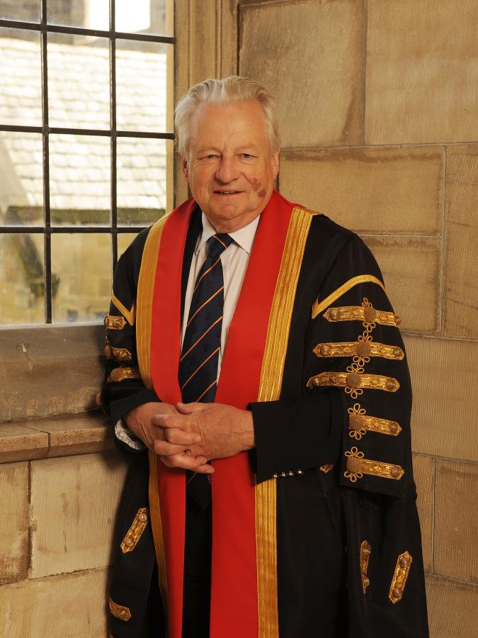 Lord Dafydd Elis-Thomas in Chancellor robes